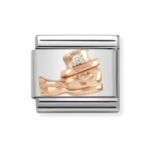 Nomination Classic Rose Gold Snowman Charm