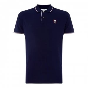 Gant LM Twin Short Sleeve Polo Shirt - Blue 433