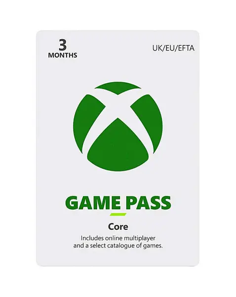 Xbox Xbox Game Pass Core 3 Month Membership WO01901