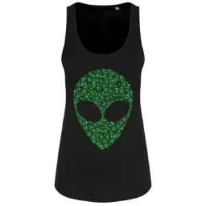 Grindstore Womens/Ladies Graphic Alien Vest Top (XXL) (Black)