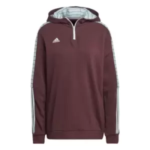 adidas Tiro Hoodie Womens - Red