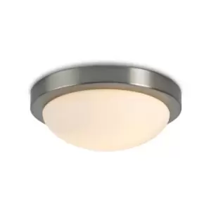 Ceiling lamp bathroom Porter Nickel satin 2 bulbs 11cm