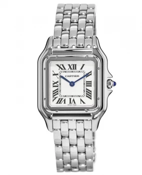 Cartier Panthere de Cartier Medium Silver Dial Stainless Steel Womens Watch WSPN0007 WSPN0007