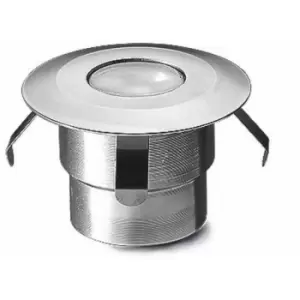 Leds-c4 - Gea recessed spotlight, LED 0.5W, aluminum and glass