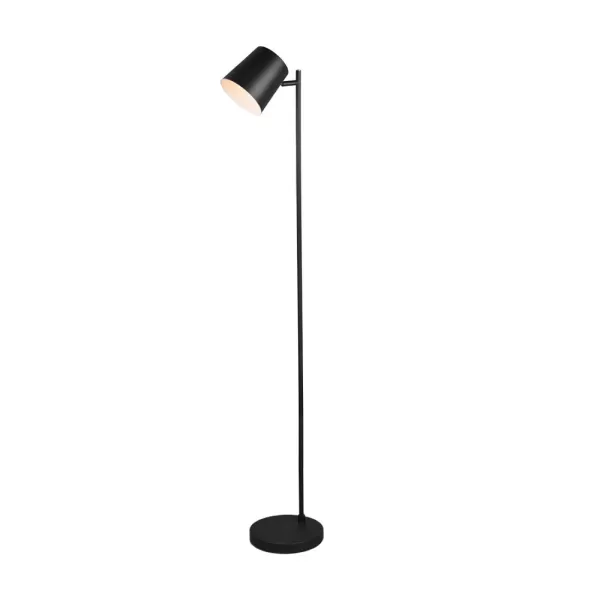 Blake Modern Task Floor Lamp Black Matt 3000K, USB Connection