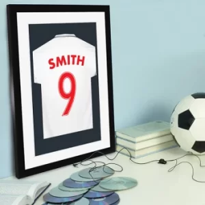 Personalised England Football Shirt Print