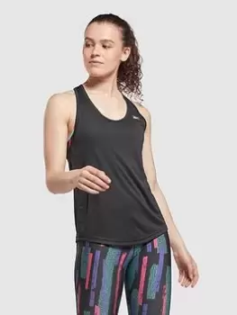 Reebok Workout Ready Us Mesh Tank - Black Size M Women