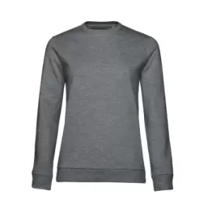 B&C Womens/Ladies Set-in Sweatshirt (XL) (Mid Grey Heather)