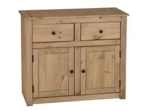 Seconique Panama Waxed Pine 2 Door 2 Drawer Sideboard