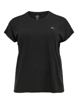 ONLY Curvy Short Sleeved Top Women Black