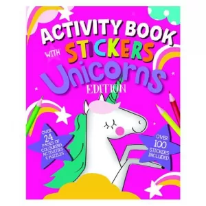 Unicorn Activity Book with Stickers Pack of 12 26079-UNIC