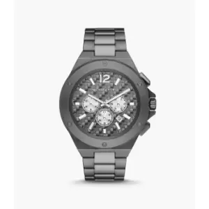 Michael Kors Mens Lennox Chronograph Stainless Steel Watch - Gunmetal