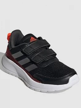 adidas Kids Unisex Tensaur Run Trainers - Black/Silver, Size 2