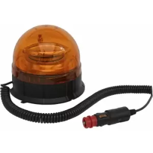 Loops - 12V / 24V Rotating LED Amber Beacon Light & Magnetic Base Mount - Warning Lamp