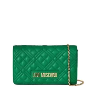 LOVE MOSCHINO Super Quilted Mini Crossbody Bag - Green