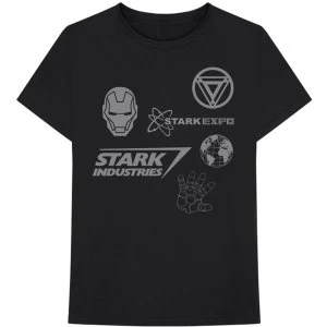 Marvel Comics - Iron Man Stark Expo Mens XX-Large T-Shirt - Black