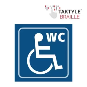 Disabled Wc Graphic - Taktyle (150 x 150mm)