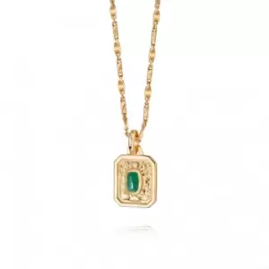 May Birthstone 18ct Gold Plated Necklace BS05_GP