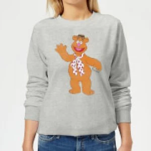 Disney Muppets Fozzie Bear Classic Womens Sweatshirt - Grey - L