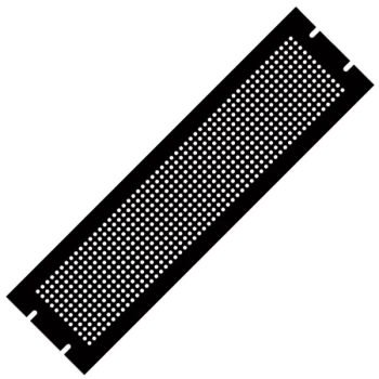 Hammond PPFS19005BK2 3U Steel Blank Panel Black - Perforated 483 x...