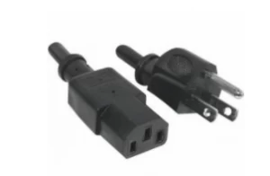 1.8m Black Usa Mains To C13 Power Cable