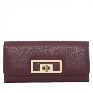 Linea Leather Purse - Burgundy