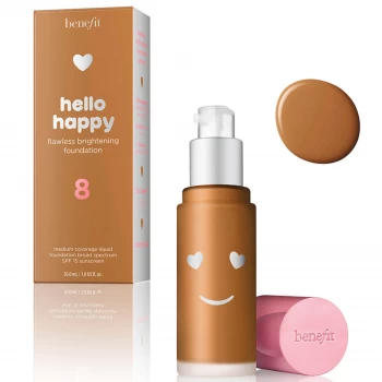 benefit Hello Happy Flawless Liquid Foundation (Various Shades) - 4 Shade 08