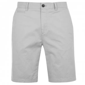 Howick Oakley Slim Chino Shorts - Light Grey