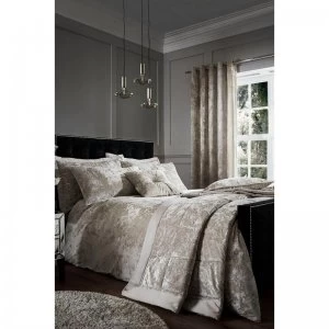 Crushed Velvet Natural Duvet Set