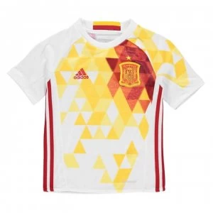 adidas Spain Away Shirt 2016 Junior - White/Orange