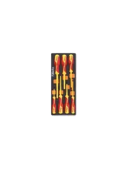 Beta Tools M226 7pc VDE Insulated Screwdriver Set in Soft Tray for Roller Cab