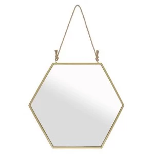 Large Gold (Pack of 4) Geometric Mirror