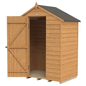 Forest Garden 5 x 3ft Apex Overlap Dip Treated Windowless Shed with Assembly