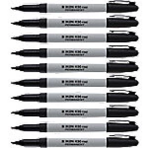 Permanent Marker K90 0.8mm Black 10 Pieces