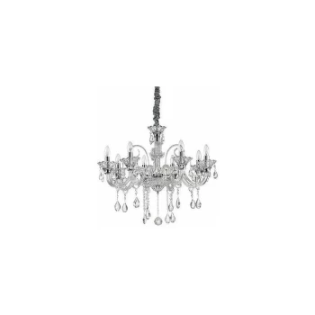 Ideal Lux Lighting - Ideal Lux Colossal - 8 Light Chandelier Ivory Finish, E14