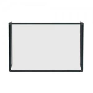 Bi-Office Trio Glass Board 600mm 900x600Bk Alu Frm