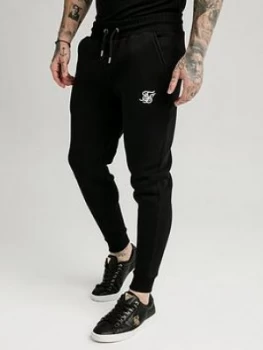 SikSilk Muscle Fit Jogger - Black, Size 2XL, Men