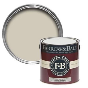 Farrow & Ball Modern Shaded white No. 201 Matt Emulsion Paint 2.5L