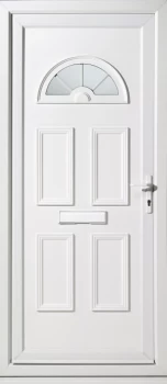 Wickes Carolina Pre-hung Upvc Front Door Set 2085 x 920mm Left Hand Hung