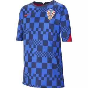 Nike Croatia Pre Match Shirt 2020 Junior - Blue