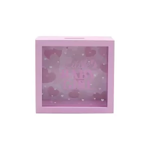 Pink Baby Money Box Frame