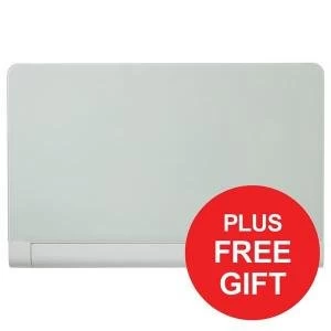 Nobo Diamond 1260x711mm Glass Magnetic Whiteboard with Rounded Corners