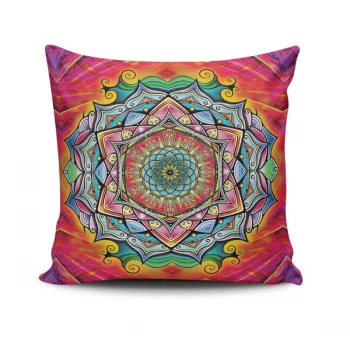 MANDALA-37 - No Filling Multicolor Cushion Cover