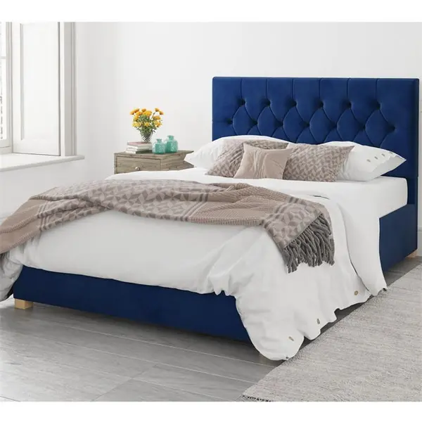 Aspire Olivier Ottoman Storage Bed - Blue King