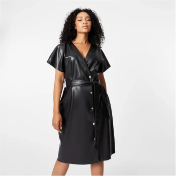 Biba BIBA PU Midi Dress - Black