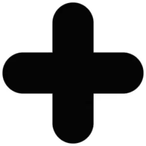 PVC floor markings, cross shape, pack of 50, black