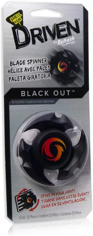 Black Out Spinner Driven Air Freshener