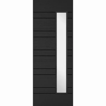 LPD Timber Composite External Door Newmarket Charcoal Grey Glazed - 2032mm x 813mm (32 Inches)