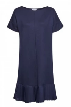 Great Plains Joelle Jersey Pleated Hem Dress Blue