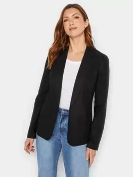 Long Tall Sally Black Linen Jacket, Black, Size 20, Women
